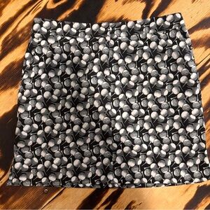 Izod Black and White Golf  Mini Skirt Casual